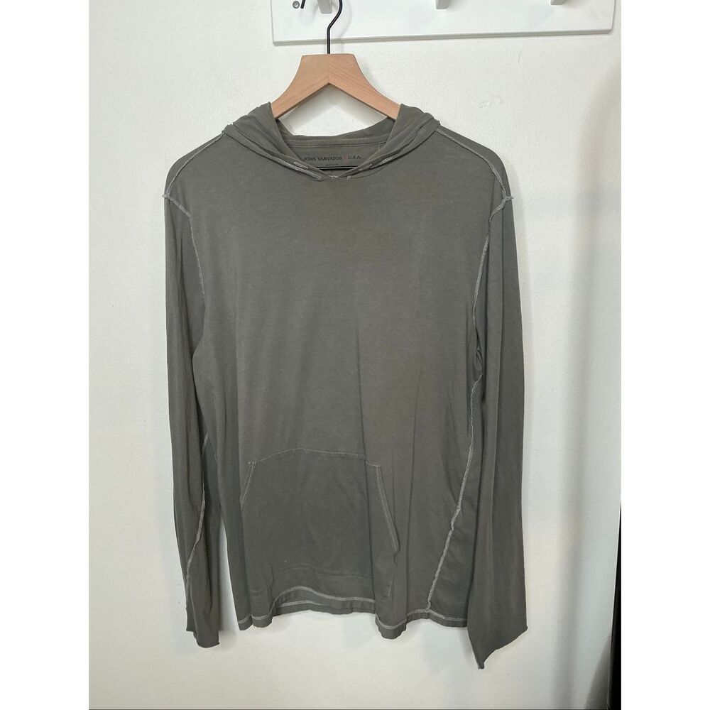 John Varvatos Hooded Long Sleeve Shirt